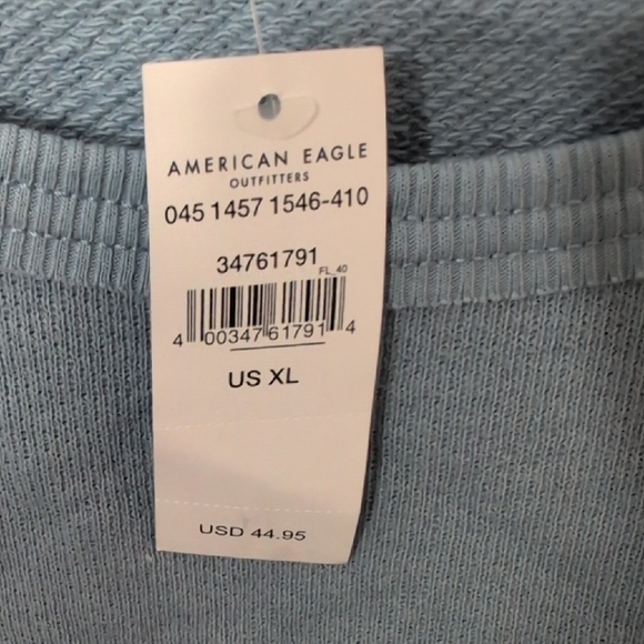 American Eagle Outfitters Sky Blue Scoop Neck Sweater - Picture 3 of 7